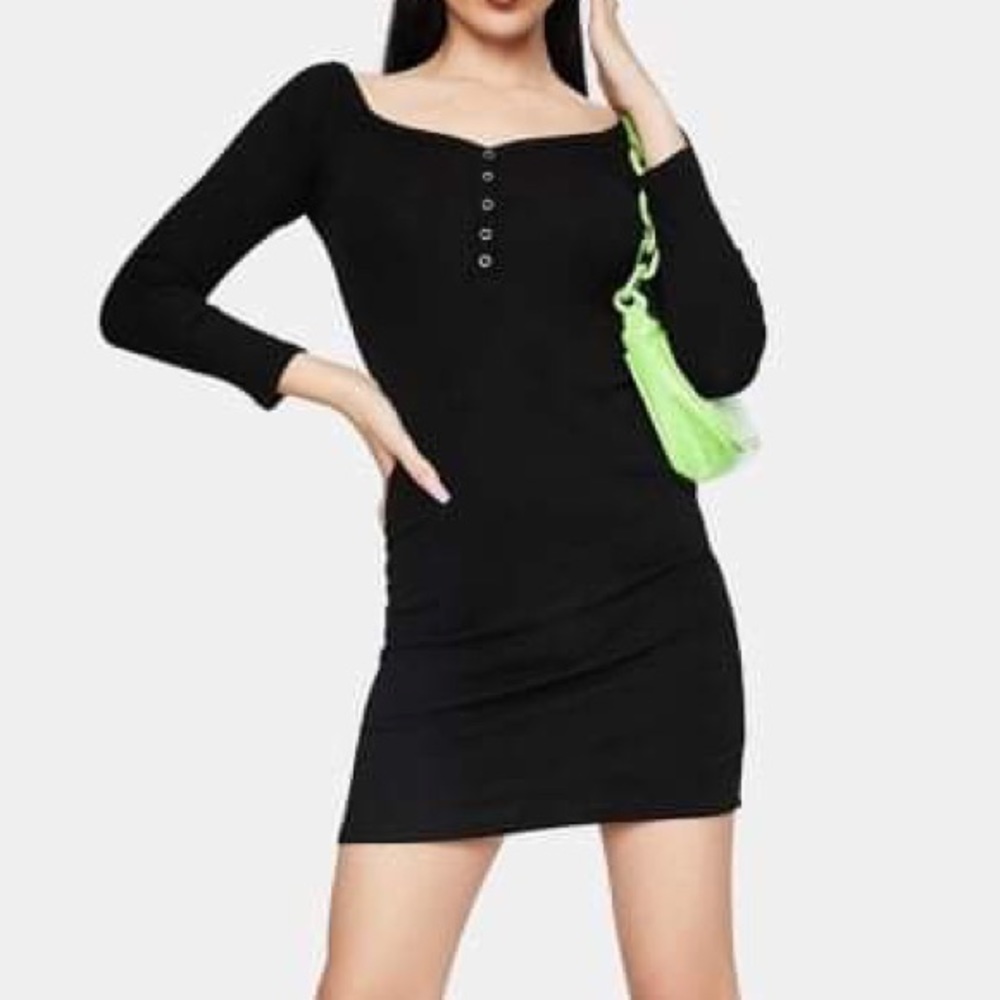 Get The Gossip LS mini dress